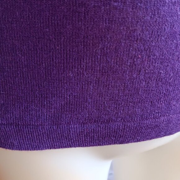 Women's Medium Vintage Purple Turtleneck Sweater Sheridan Creations Wool Blend - Picture 6 of 6